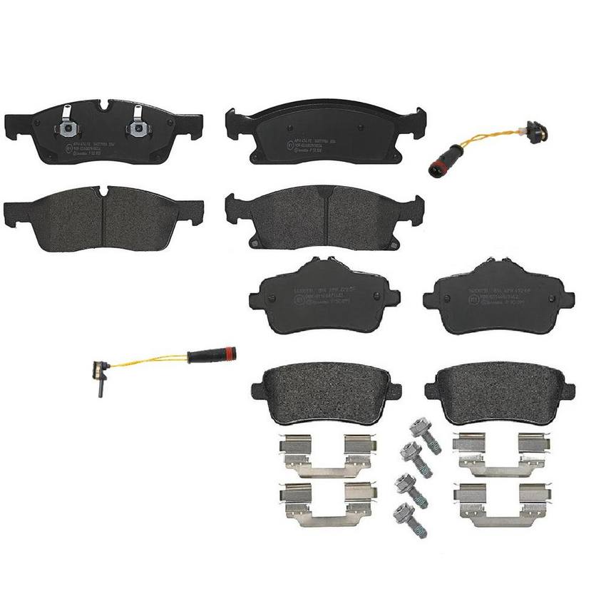 Brembo Brake Pads Kit Front and Rear (LowMet) Brembo 1560121KIT
